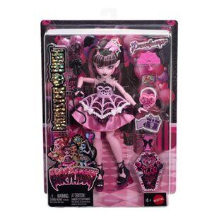Monster High Scary Sweet Birthday Draculaura Doll in Party Dress with Balloon